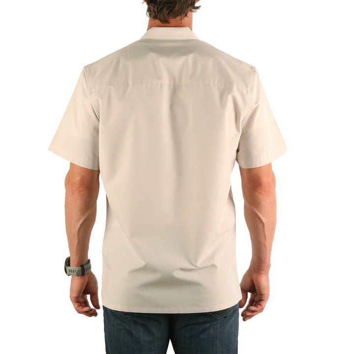 Celtic Ranchwear Collarless Short Sleeve Grandfather Shirt