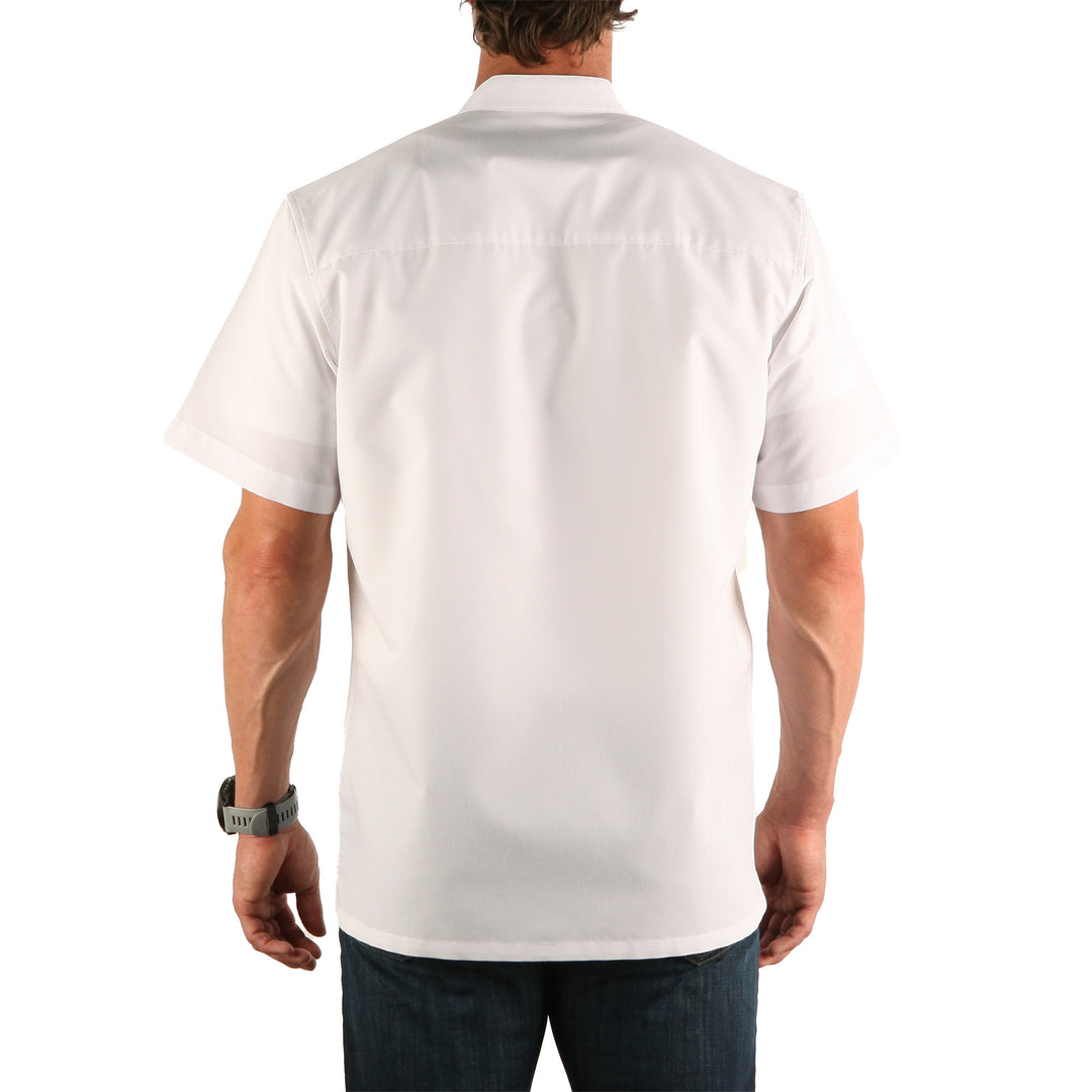 Celtic Ranchwear Collarless Short Sleeve Grandfather Shirt