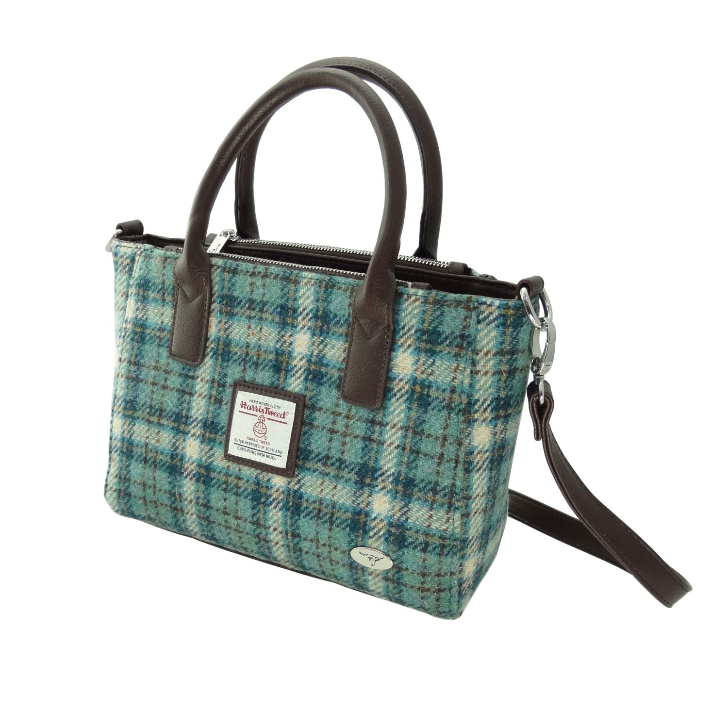 Small Tote Bag Brora with Harris Tweed