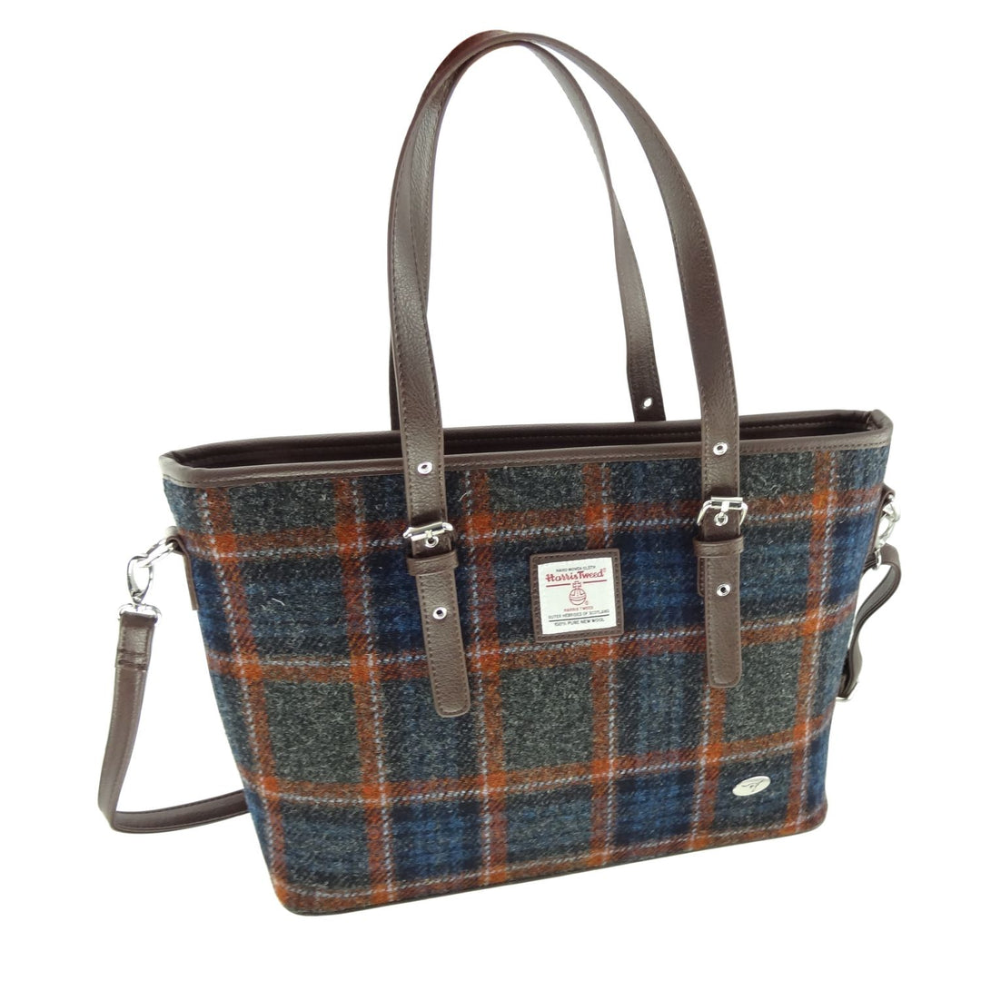 Large Tote Bag 'Spey' with Harris Tweed®