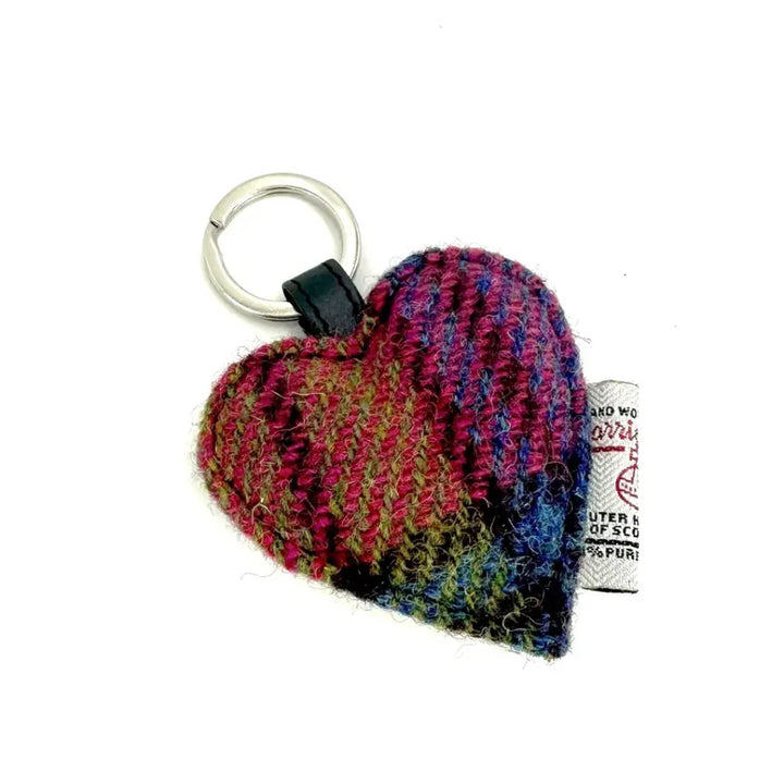 Harris Tweed® Heart Keyring
