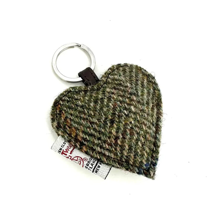 Harris Tweed® Heart Keyring