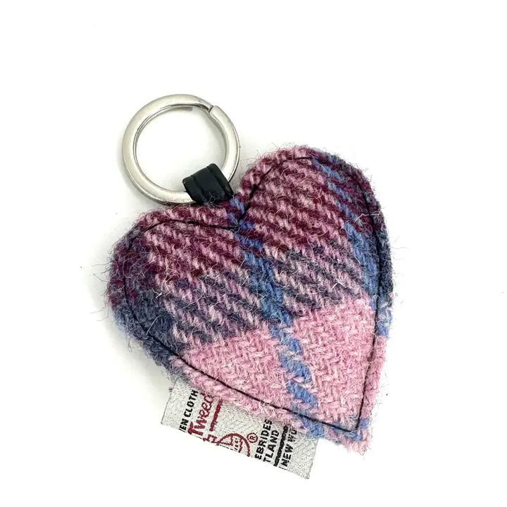 Harris Tweed® Heart Keyring