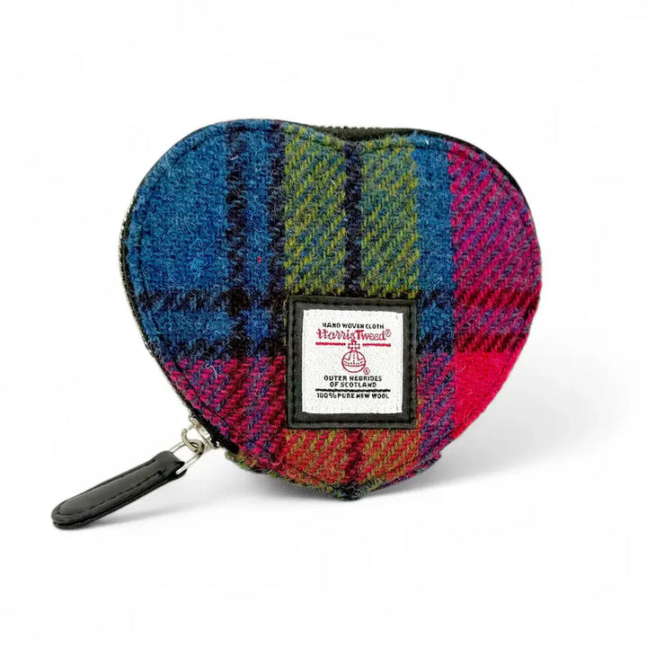 Harris Tweed Heart Purse
