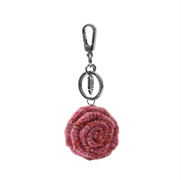 Handmade Islander® Harris Tweed® Rose Keyring