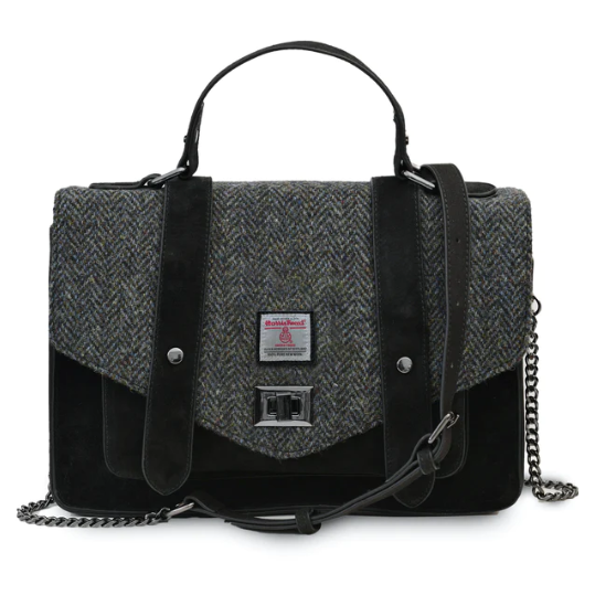 The Large Satchel with Harris Tweed®