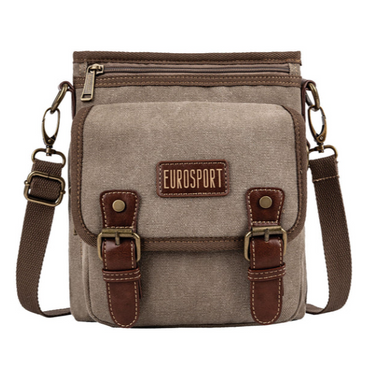 Canvas Bag with Front Flap/Zipper