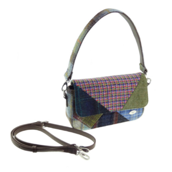 Small Patchwork Bag 'Clunie' with Harris Tweed®