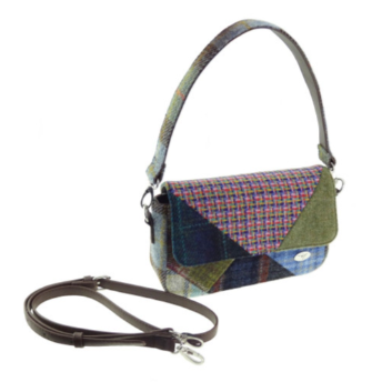 Amazon.com: Downupdown Vintage Women Handbags and Purse Set Multicolor Patchwork  Tote Bags Handmade Soft Leather Shoulder Bag Zipper Wallet 2 Pcs -Blue :  Clothing, Shoes & Jewelry