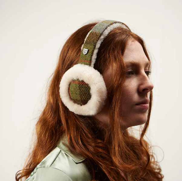 Islander® Sheepskin Earmuffs with Harris Tweed®