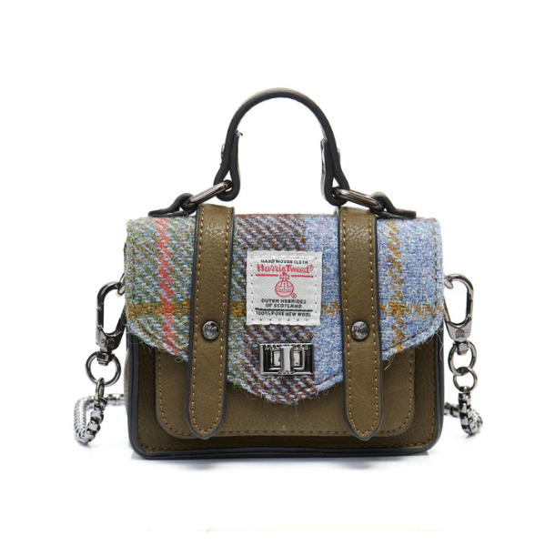 Islander® Tartan Wee Satchel with Harris Tweed®