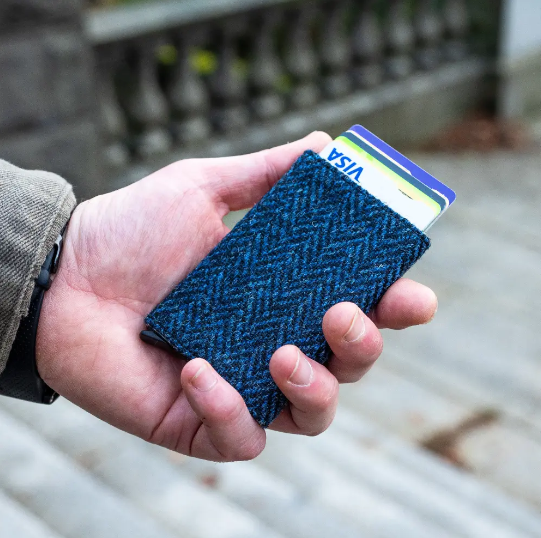 Pop up Wallet Cardholder with Harris Tweed®