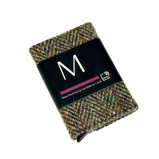 Pop up Wallet Cardholder with Harris Tweed®