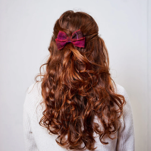 Islander® Handmade Harris Tweed® Hair Bow Clips
