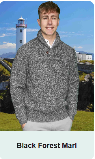 Kells Bay Shawl Collar Fisherman’s Knit