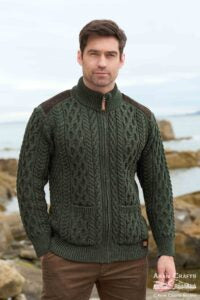 Full Zip Cardigan with Tweed.