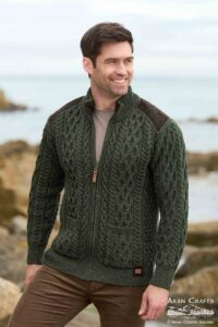 Full Zip Cardigan with Tweed.