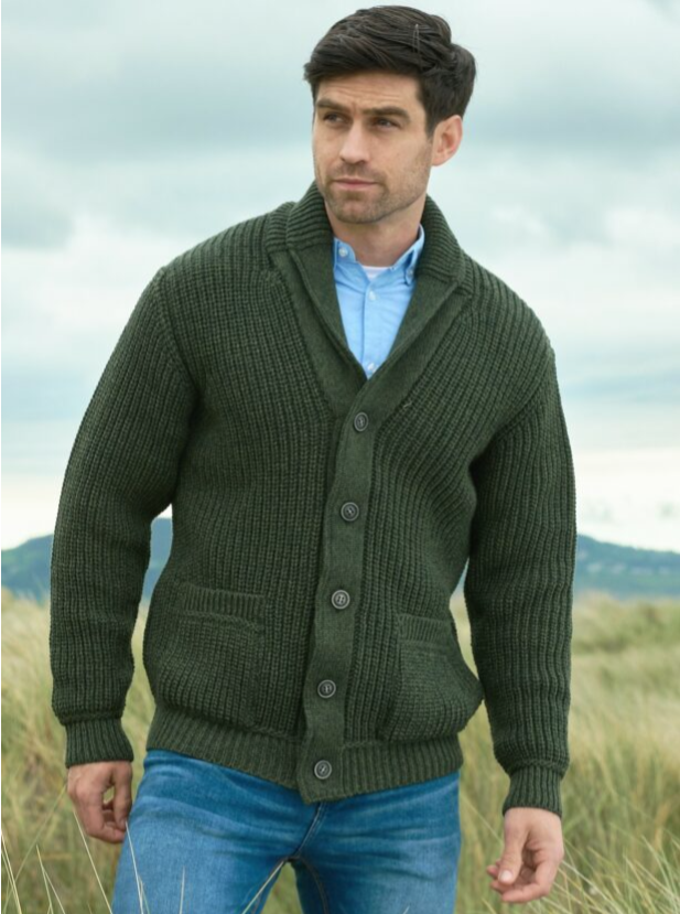 Ribbed Shawl Cardigan