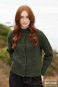 Wide Band Button Cardigan
