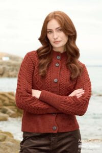 Wide Band Button Cardigan