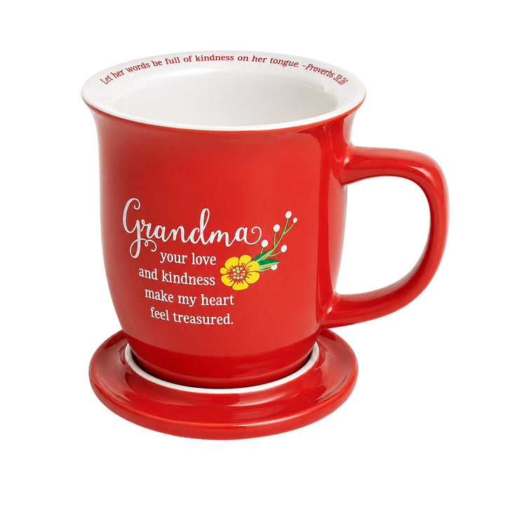 Floral Mug &amp; Coaster Set