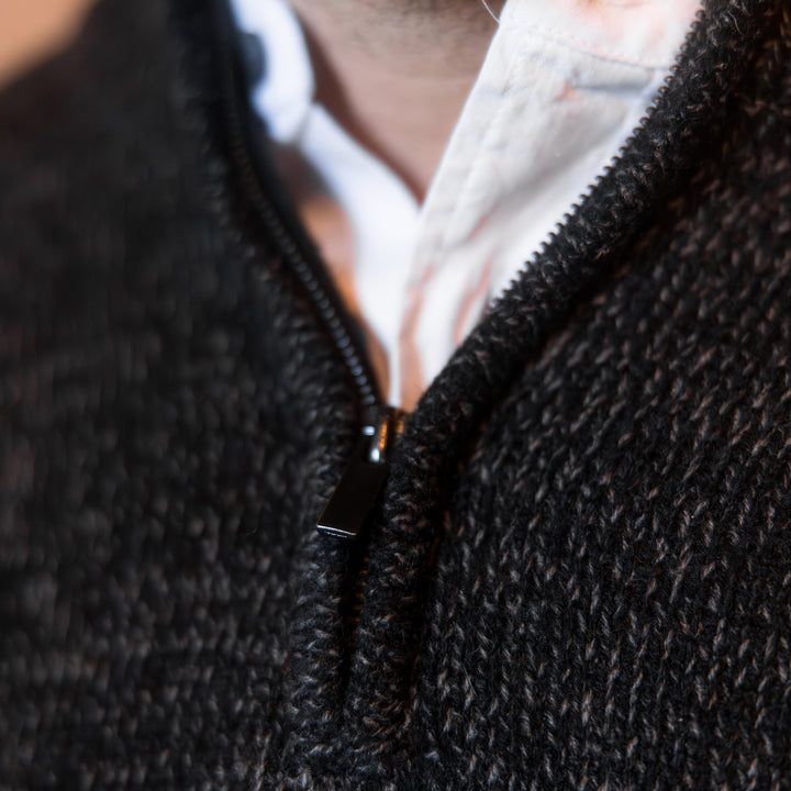 Men's Clifden Irish Wool Quarter Zip Sweater