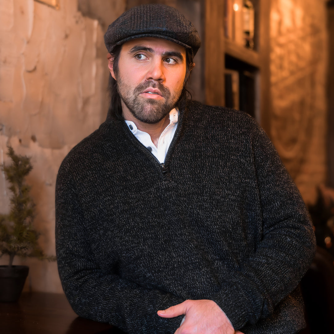 Men's Clifden Irish Wool Quarter Zip Sweater