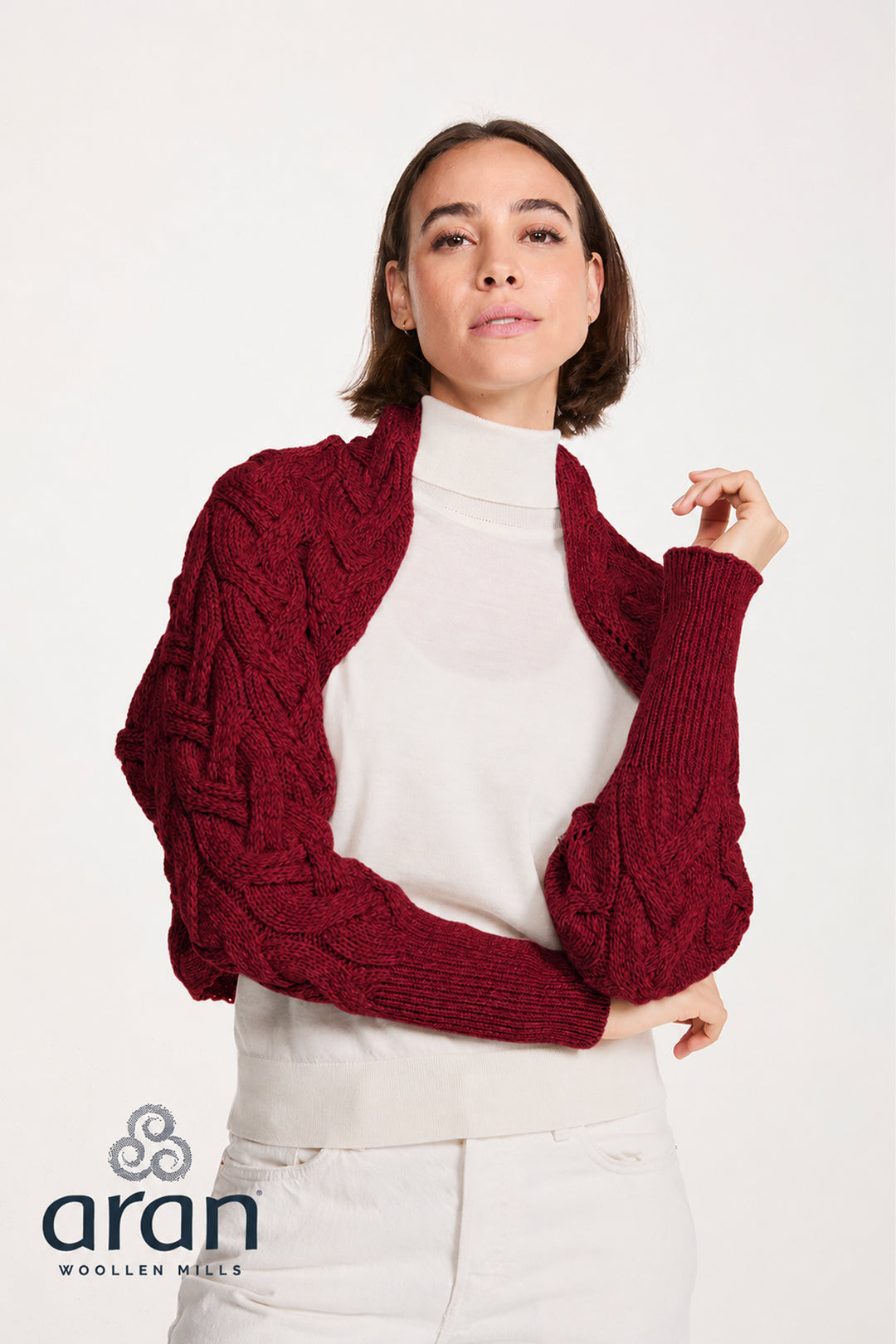 Super Soft Aran Bolero Jacket