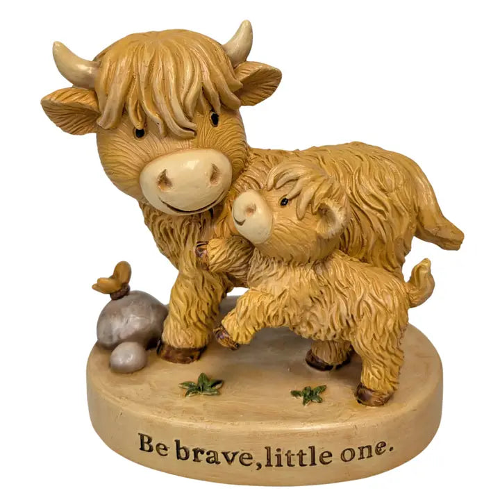 TINY TALE OF HIGHLAND Coo Figurine 7"X5.5"X6"