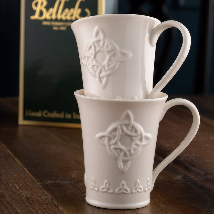 Belleek Pottery Celtic Mug Gift Set