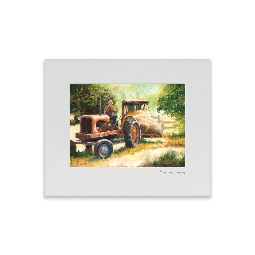 "Making Hay" Fine Art Print Wall Décor