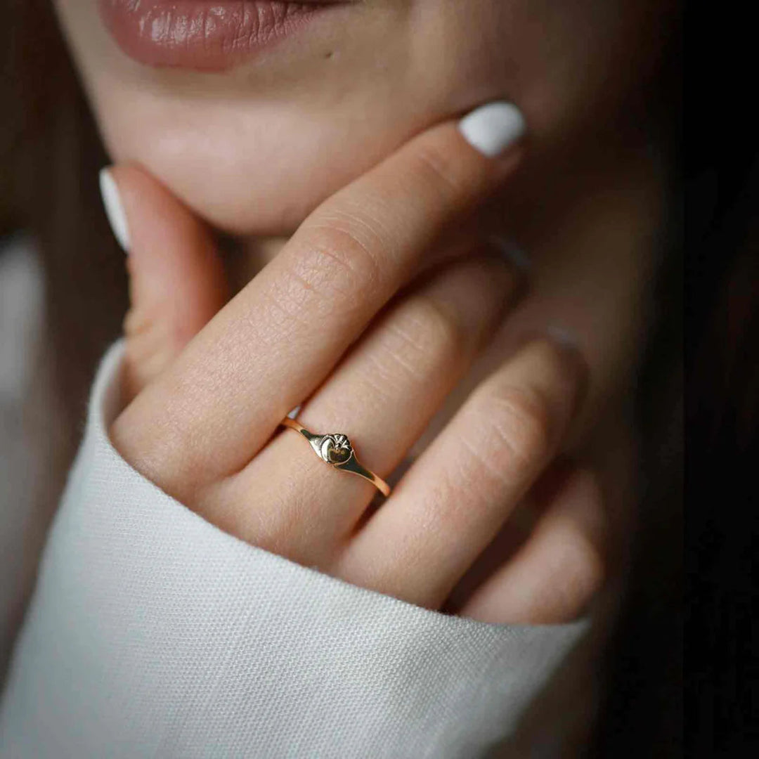 Boru Gold Vermeil Celtic Claddagh Ring