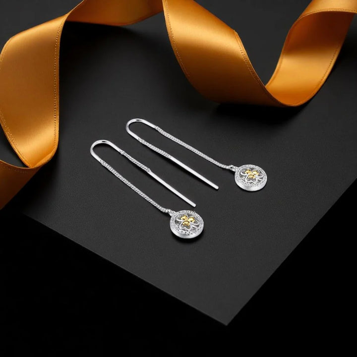 Pull Through Shamrock Earrings