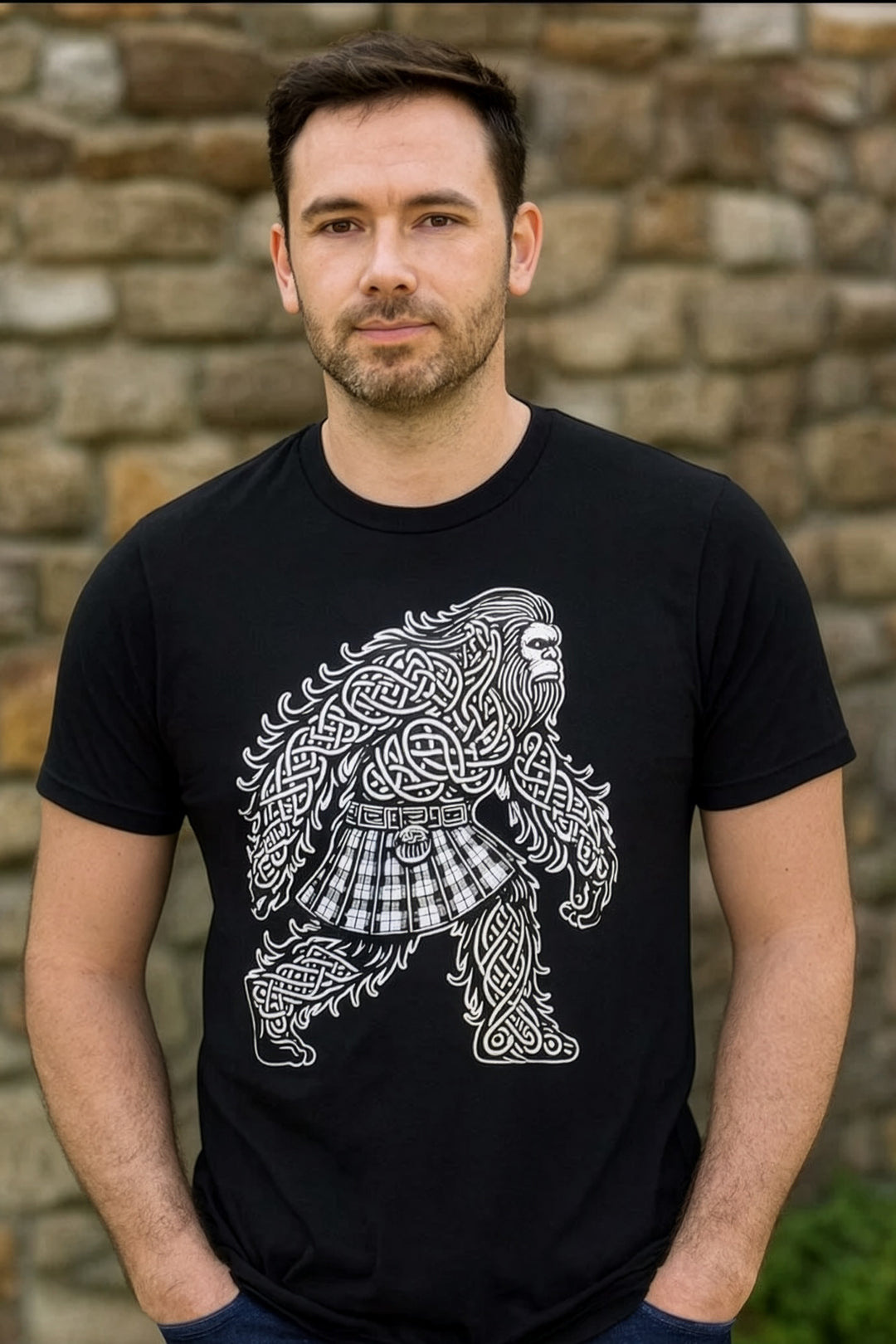 Irish Kilted Sasquatch Short Sleeve T-Shirt