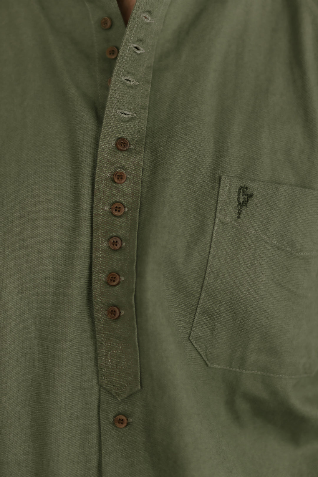 Celtic Ranchwear Irish Collarless Grandfather Shirt