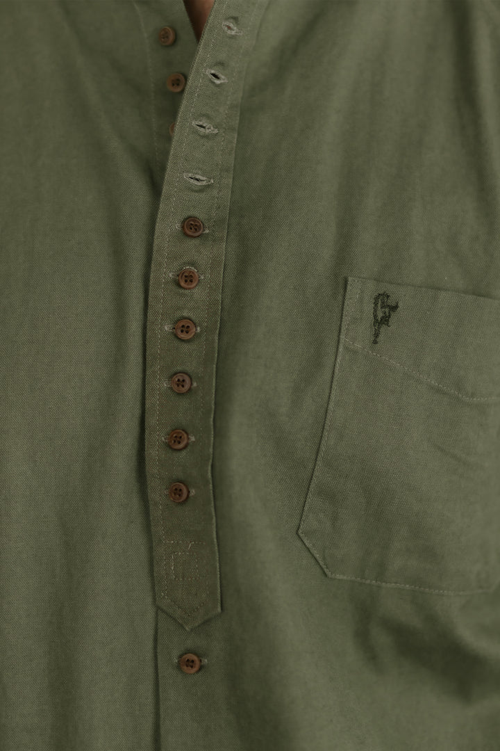 Celtic Ranchwear Irish Collarless Grandfather Shirt