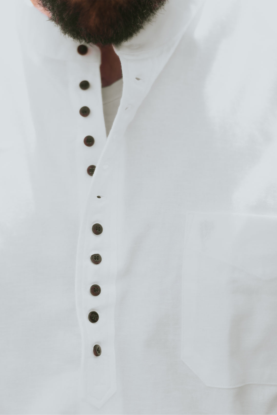 collarless dress shirt Collarless Grandfather Shirt