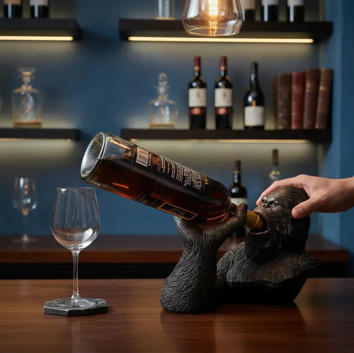Bigfoot Bottle Holder, Sasquatch Resin Bourbon Holder