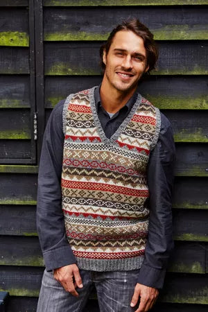 Mens Classic Fairisle Tank Top
