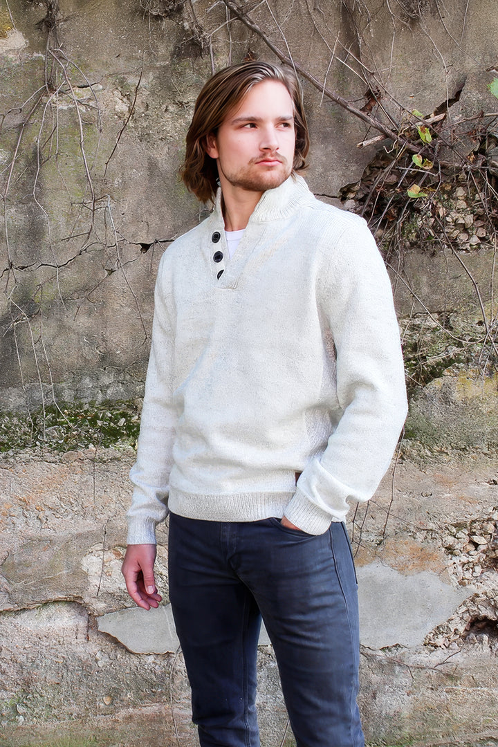 Emerald Isle Galway Shawl Collar Sweater