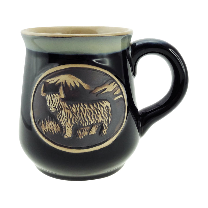 Stoneware Mug with Highland Cow