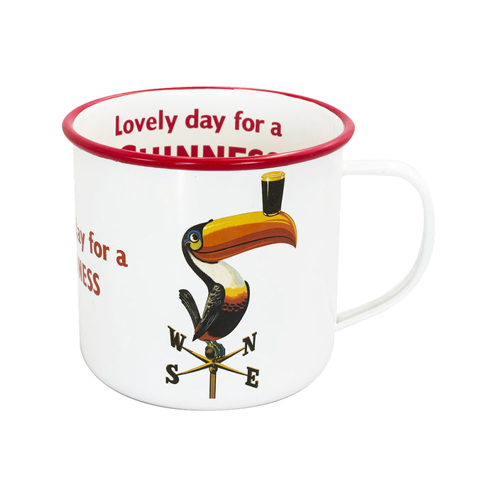 Guinness Mug - Enamel Toucan