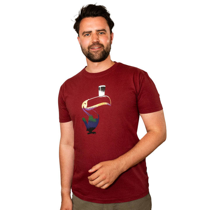 Guinness® Burgundy Liquid Toucan Short Sleeve T-Shirt