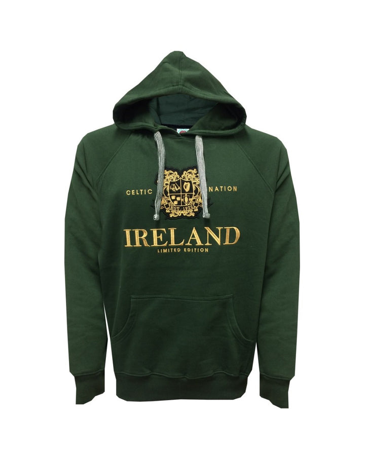 Green Ireland Crest Hoodie
