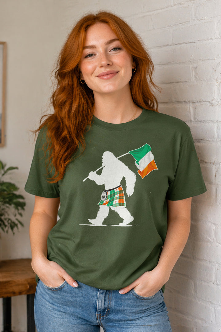 Irish Flag Sasquatch T-Shirt