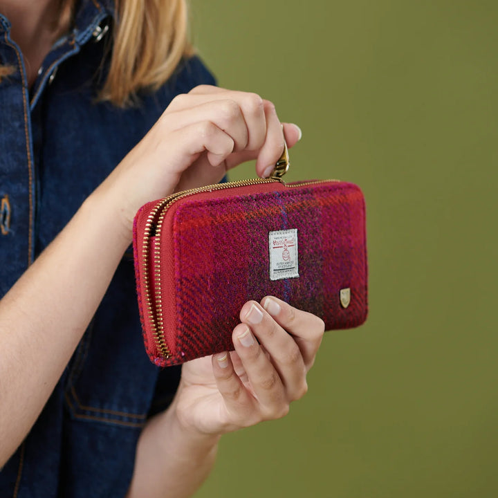 Islander® Long Zip Purse Wallet With Harris Tweed®