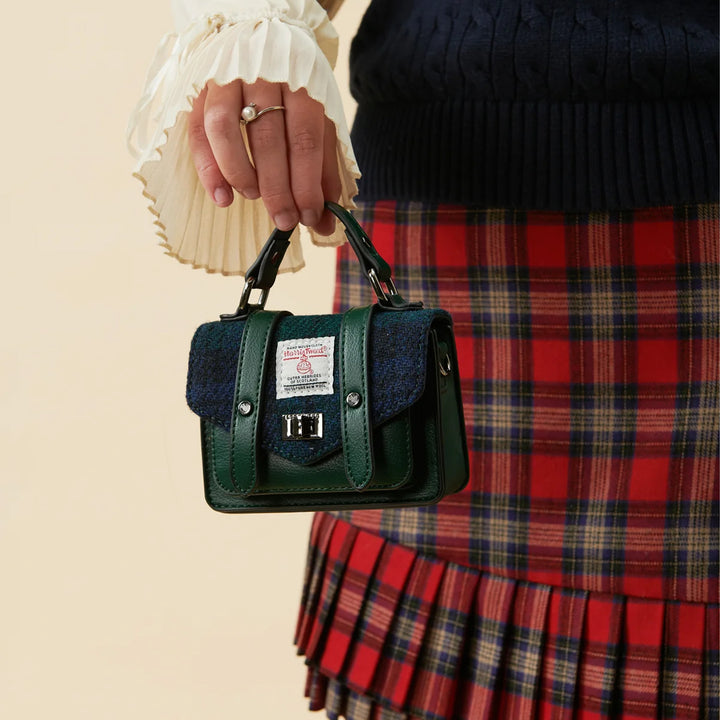 Islander® Wee Tartan Satchel With Harris Tweed®