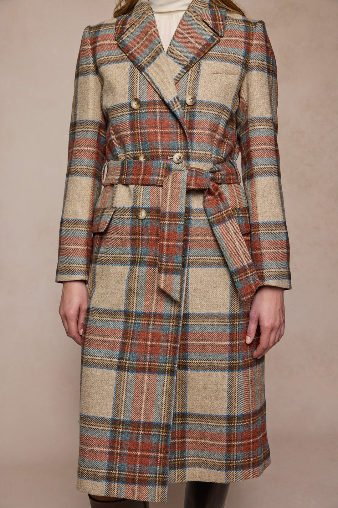 Jack Murphy Clodagh Tweed Wool Coat