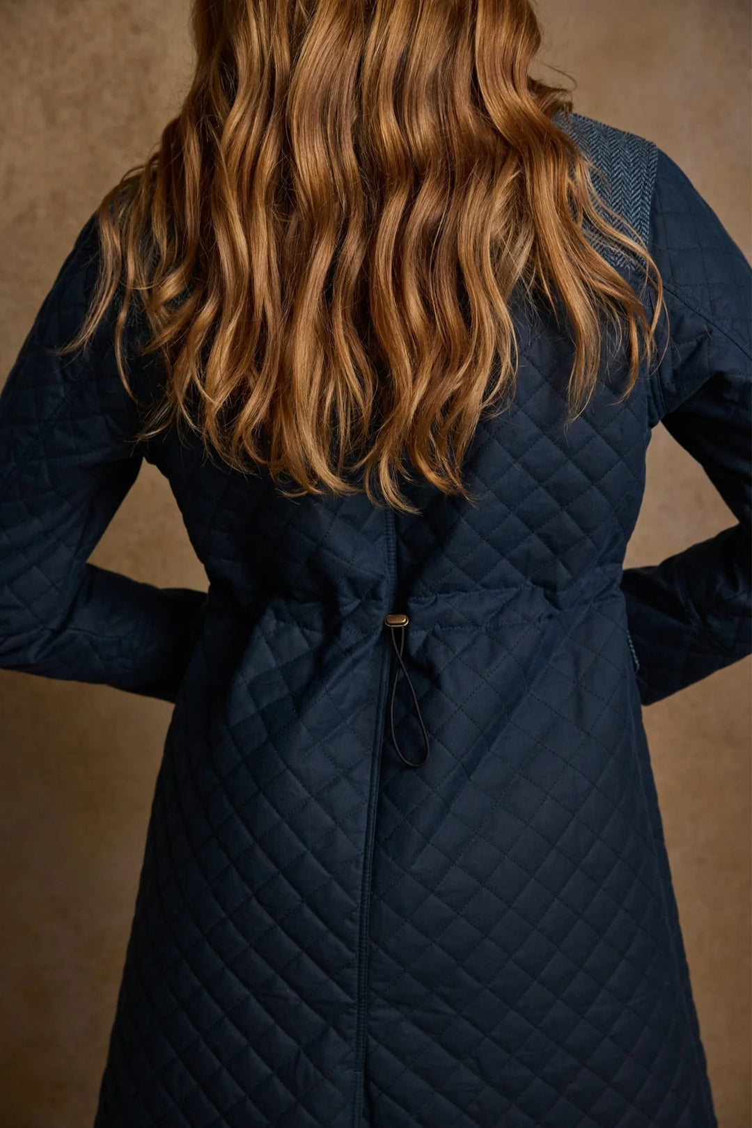 Jodie Structured Quilted Mid-Length Wax Coat