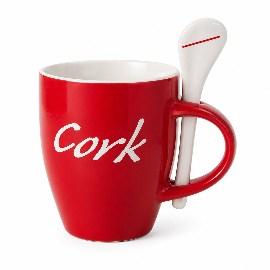 Irish County Mugs with Spoon